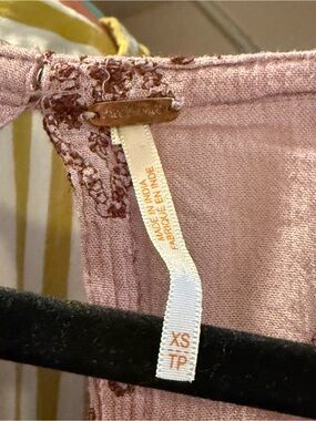 Free People Pink Lace-Trim Tank Top